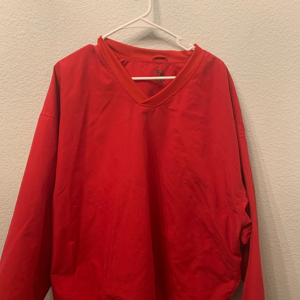 Men's Red Windbreaker Jacket
